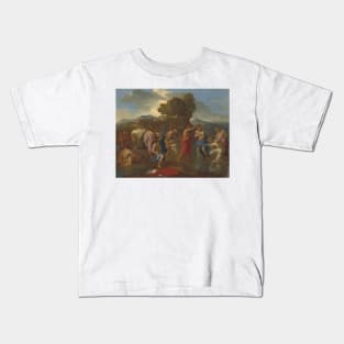 The Baptism of Christ by Nicolas Poussin Kids T-Shirt